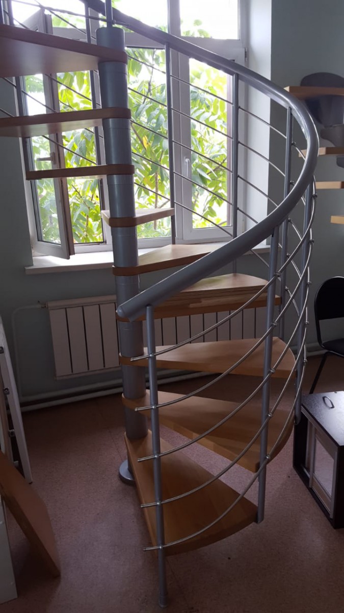 Винтовая лестница Montreal Style, диаметр 120 см, серый Винтовая лестница Montreal Style, диаметр 120 см, серый