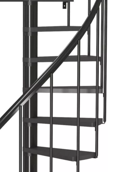 Винтовая лестница Calgary Anthracite, диаметр 120 см Винтовая лестница Calgary Anthracite, диаметр 120 см