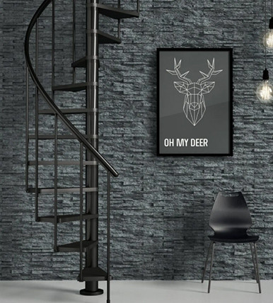 Винтовая лестница Calgary Anthracite, диаметр 120 см Винтовая лестница Calgary Anthracite, диаметр 120 см